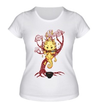Женская футболка Чайный дракон