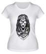 Женская футболка «Рокерский лев» - Фото 1