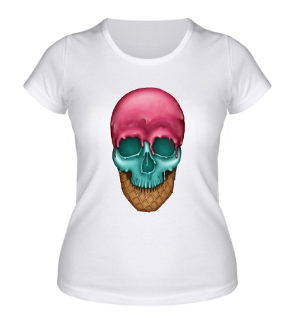 Женская футболка «Skull Icecream»