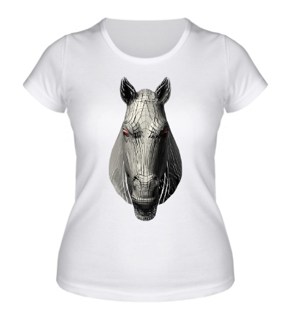 Женская футболка «Модель лошади»