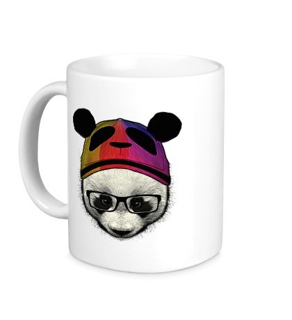 Керамическая кружка Панда в очках