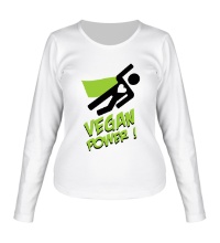Женский лонгслив Vegan Power