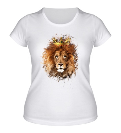 Женская футболка Коронованный лев