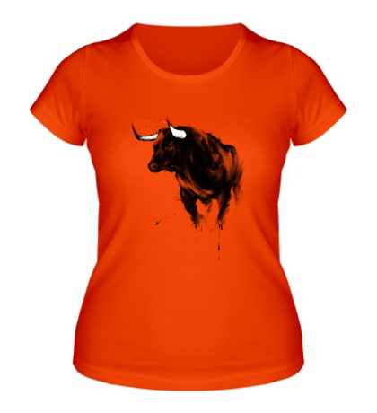 Женская футболка «Бычья ярость»
