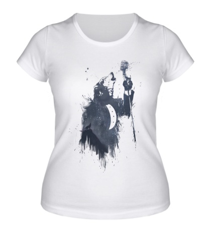 Женская футболка «Волчья песня»