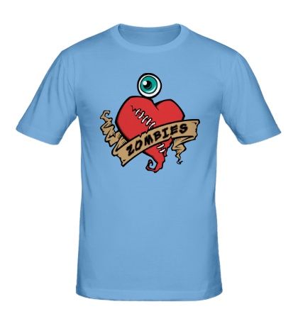 Мужская футболка «Zombies Heart»