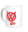 Керамическая кружка «VW Devil logo» - Фото 1