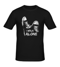 Мужская футболка I walk alone