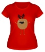 Женская футболка «Рождественский олень» - Фото 1