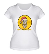 Женская футболка Рождественский череп