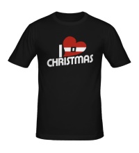 Мужская футболка I love Christmas