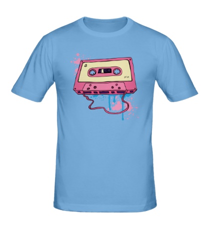 Мужская футболка Ретро аудиокассета