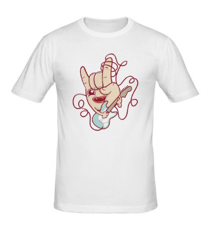 Мужская футболка «Рука гитариста»
