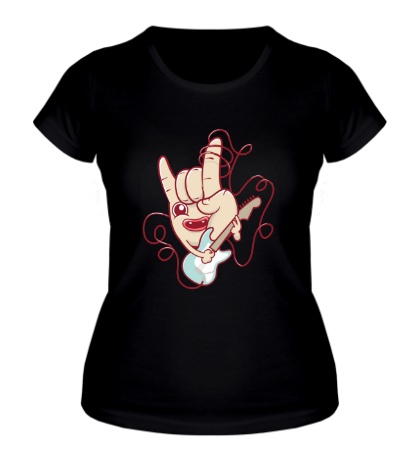 Женская футболка Рука гитариста