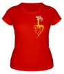 Женская футболка «Медовое сердце» - Фото 1