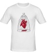 Мужская футболка «Сердце в клетке» - Фото 1