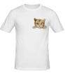 Мужская футболка «Любящий котик» - Фото 1