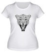 Женская футболка «Взгляд леопарда» - Фото 1
