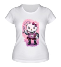 Женская футболка Gothic Kitty