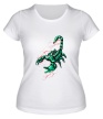 Женская футболка «Изумрудный скорпион» - Фото 1