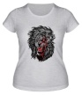 Женская футболка «Лев зомби» - Фото 1