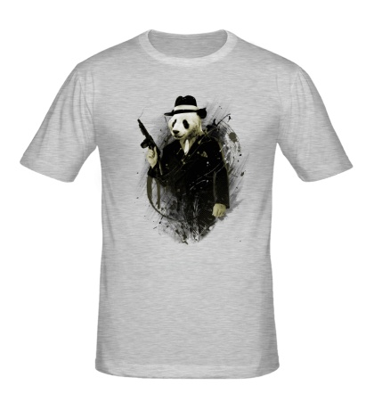 Мужская футболка Панда гангстер