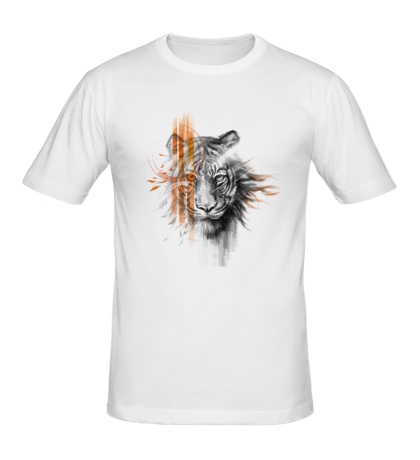 Мужская футболка «Полосатый тигр»