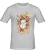 Мужская футболка «Осенняя белочка» - Фото 1