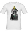 Мужская футболка «Лев клоун» - Фото 1