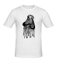 Мужская футболка Абстрактная зебра
