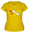 Женская футболка «Любимая косточка» - Фото 1