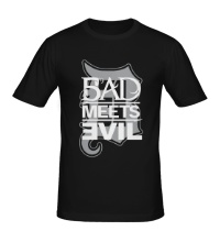 Мужская футболка Bad Meets Evil