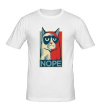 Мужская футболка Nope Cat