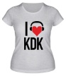 Женская футболка «Love KDK» - Фото 1