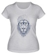 Женская футболка «Модный лев» - Фото 1