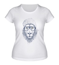 Женская футболка Модный лев