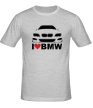 Мужская футболка «Love BMW» - Фото 1