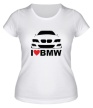 Женская футболка «Love BMW» - Фото 1