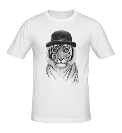 Мужская футболка «Белый тигр»