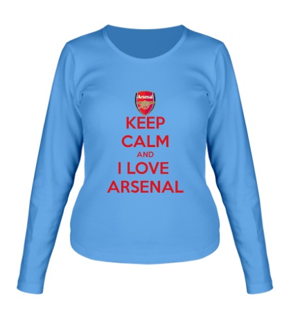 Женский лонгслив Keep Calm & Love Arsenal