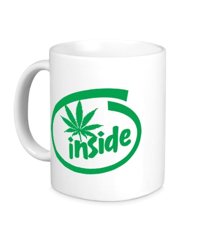 Керамическая кружка Marijuana Inside