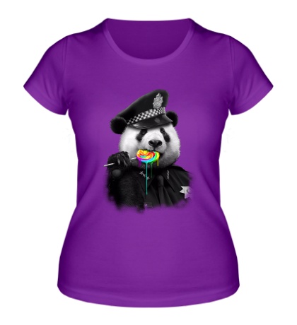 Женская футболка «Полицейский и леденец»