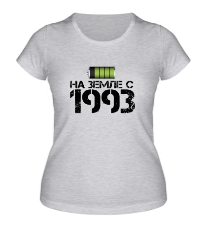Женская футболка На земле с 1993