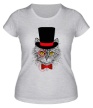 Женская футболка «Джентльменский кот» - Фото 1