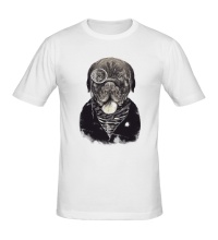 Мужская футболка Пёс с моноклем