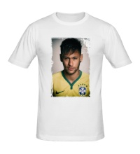 Мужская футболка Neymar: Portrait