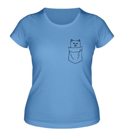 Женская футболка Ripndip cat in pocket