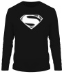 Мужской лонгслив «Superman: Mono Logo» - Фото 1