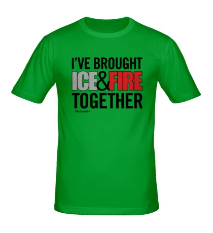 Мужская футболка Ice & Fire Together