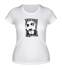 Женская футболка Yes rock, no drugs